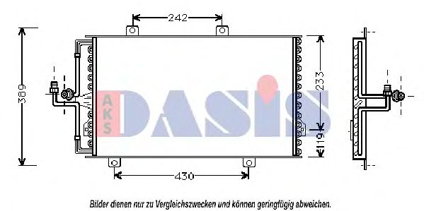 AKS DASIS 012030N Радиатор кондиционера AKS DASIS 