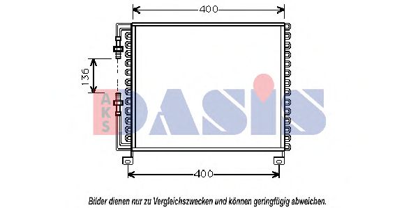 AKS DASIS 012040N Радиатор кондиционера AKS DASIS 