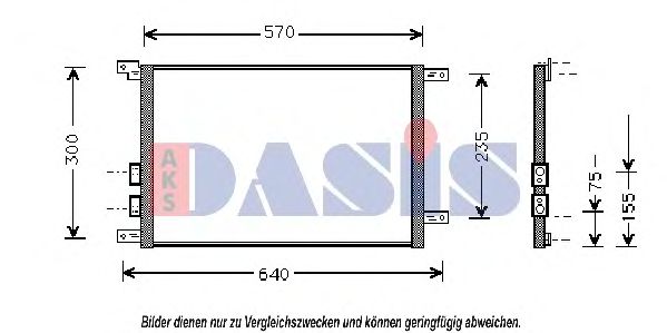 AKS DASIS 012130N Радиатор кондиционера AKS DASIS 