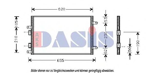 AKS DASIS 012270N Радиатор кондиционера AKS DASIS 