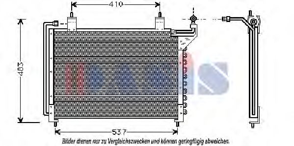 AKS DASIS 022140N Радиатор кондиционера для JAGUAR