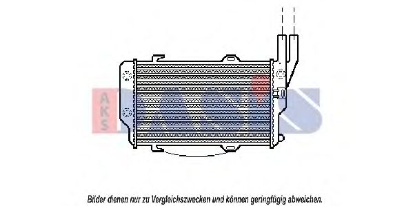 AKS DASIS 040018N Радиатор охлаждения двигателя AKS DASIS для VOLKSWAGEN