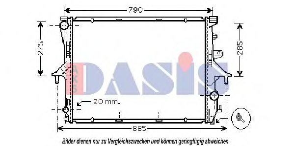 AKS DASIS 044001N Крышка радиатора для AUDI Q7