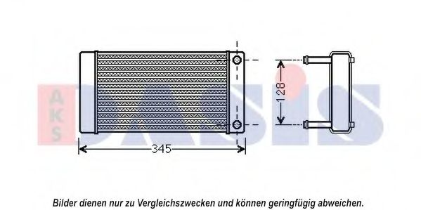AKS DASIS 069006N Радиатор печки AKS DASIS для CITROEN