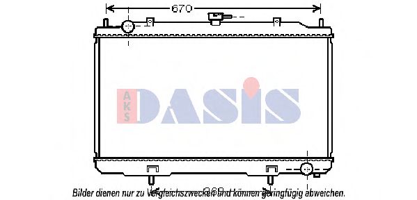 AKS DASIS 070154N Крышка радиатора для NISSAN