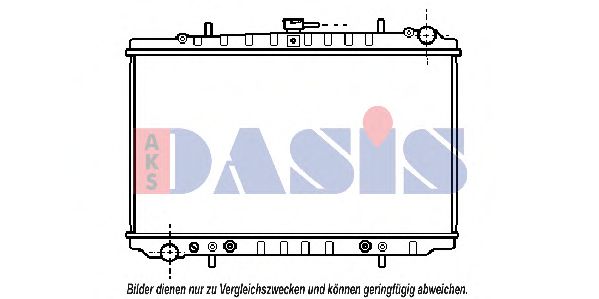 AKS DASIS 071350N Радиатор охлаждения двигателя для NISSAN 300 ZX