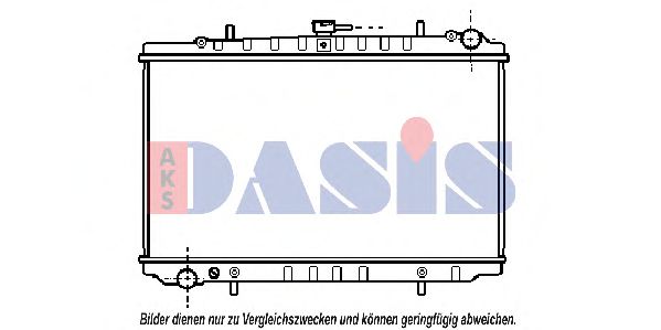 AKS DASIS 071640N Радиатор охлаждения двигателя для NISSAN 300 ZX