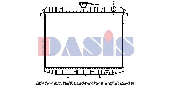 AKS DASIS 073200N Радиатор охлаждения двигателя для NISSAN MISTRAL