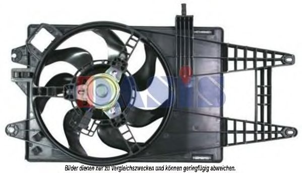 AKS DASIS 088083N Вентилятор системы охлаждения двигателя для LANCIA