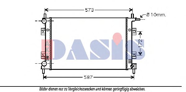 AKS DASIS 090111N Радиатор охлаждения двигателя AKS DASIS 