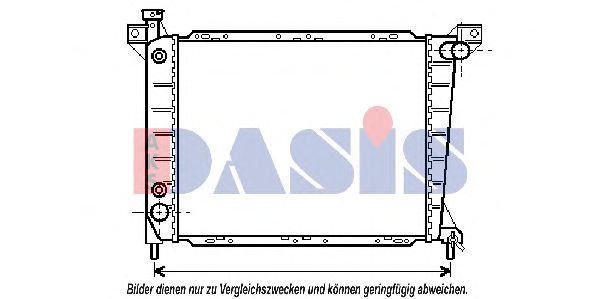 AKS DASIS 091260N Радиатор охлаждения двигателя AKS DASIS 