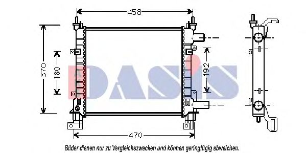 AKS DASIS 091300N Радиатор охлаждения двигателя AKS DASIS 