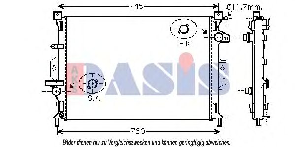 AKS DASIS 092028N Крышка радиатора для FORD GRAND C-MAX