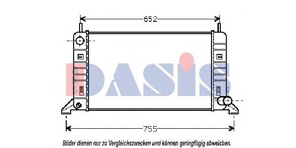 AKS DASIS 092270N Радиатор охлаждения двигателя AKS DASIS 