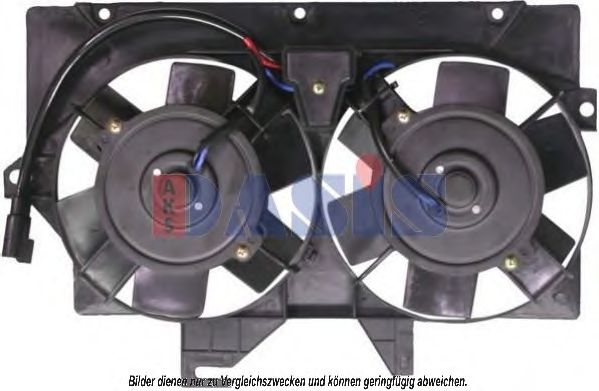 AKS DASIS 098108N Вентилятор системы охлаждения двигателя для FORD TRANSIT