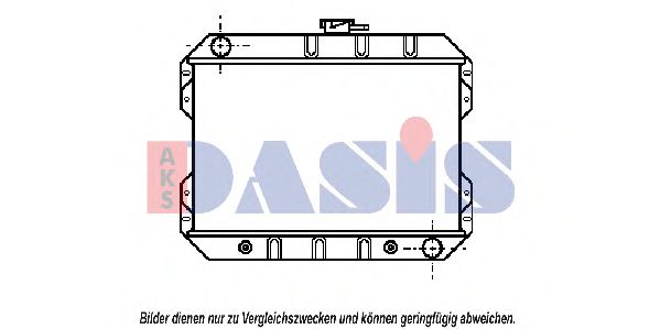 AKS DASIS 099296N Радиатор охлаждения двигателя AKS DASIS 