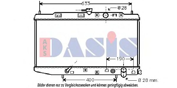 AKS DASIS 100330N Радиатор охлаждения двигателя AKS DASIS 