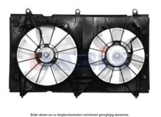 AKS DASIS 108005N Вентилятор системы охлаждения двигателя для HONDA