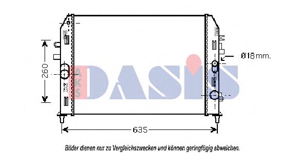 AKS DASIS 110061N Радиатор охлаждения двигателя для MAZDA MX-5