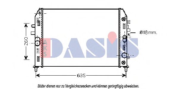 AKS DASIS 110062N Радиатор охлаждения двигателя AKS DASIS для MAZDA
