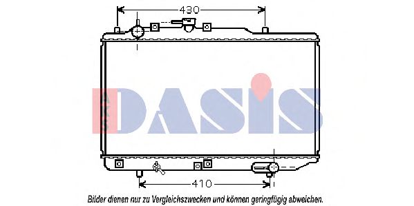 AKS DASIS 110068N Радиатор охлаждения двигателя для KIA AVELLA