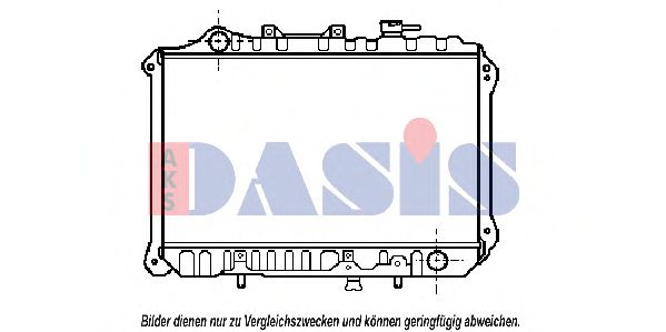 AKS DASIS 110130N Радиатор охлаждения двигателя AKS DASIS 