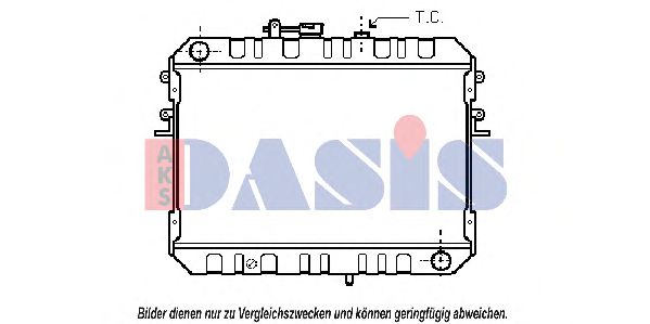 AKS DASIS 110290N Радиатор охлаждения двигателя для MAZDA