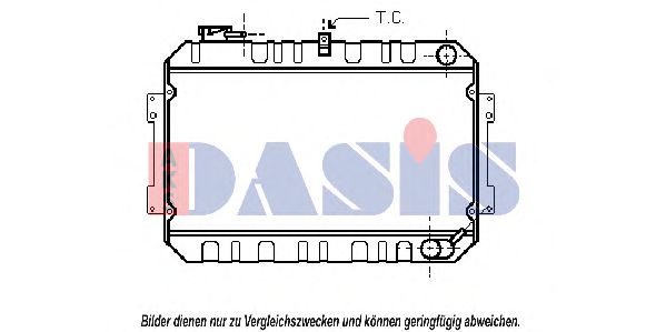 AKS DASIS 110870N Радиатор охлаждения двигателя для MAZDA 626