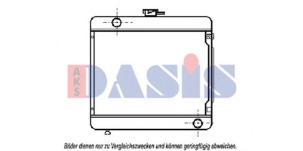 AKS DASIS 120073N Радиатор охлаждения двигателя AKS DASIS 