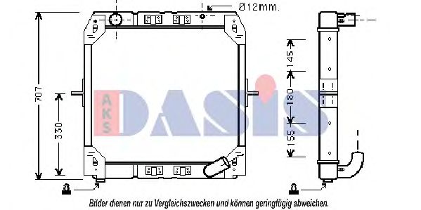 AKS DASIS 131460T Крышка радиатора для MERCEDES-BENZ LK