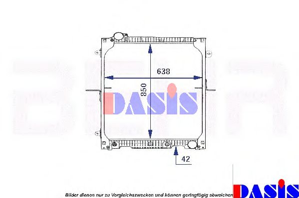 AKS DASIS 135280N Радиатор охлаждения двигателя для MERCEDES-BENZ SK