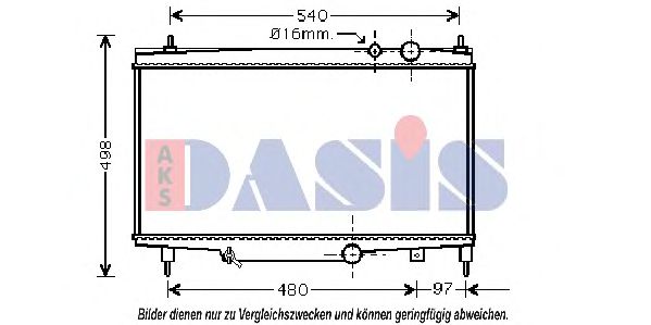 AKS DASIS 160032N Крышка радиатора для LANCIA