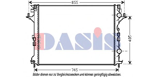 AKS DASIS 180073N Крышка радиатора для RENAULT VEL SATIS