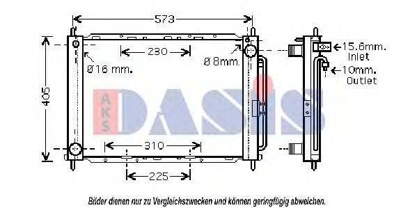 AKS DASIS 180078N модуль охлаждения 