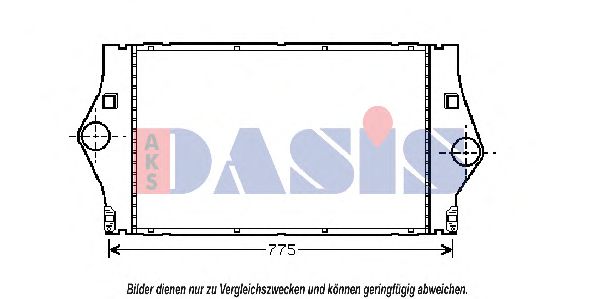 AKS DASIS 187002N Интеркулер для RENAULT ESPACE