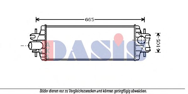 AKS DASIS 187013N Интеркулер для RENAULT TRAFIC