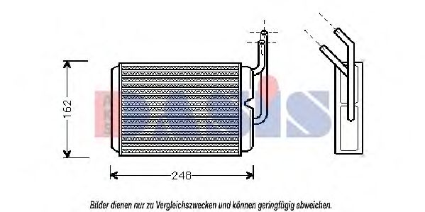 AKS DASIS 189160N Радиатор печки для RENAULT TWINGO 2 (CN0)