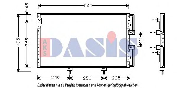 AKS DASIS 210065N Радиатор кондиционера для LEXUS