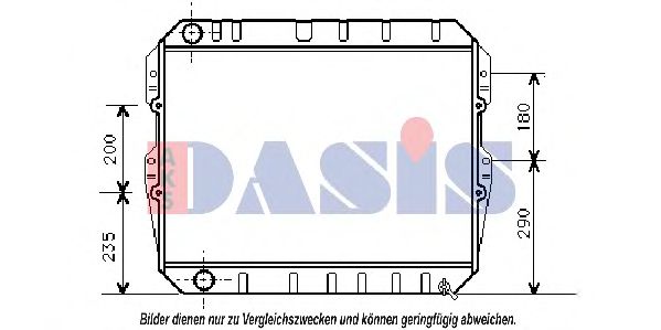 AKS DASIS 210067N Радиатор охлаждения двигателя AKS DASIS для TOYOTA