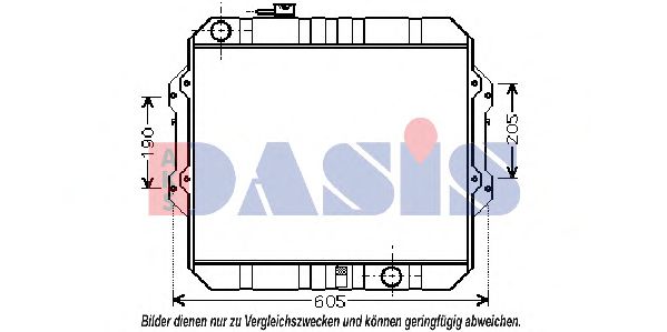 AKS DASIS 210167N Интеркулер для TOYOTA
