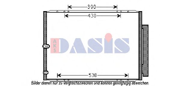 AKS DASIS 212074N Радиатор кондиционера для LEXUS