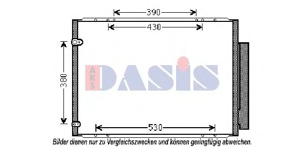 AKS DASIS 212076N Радиатор кондиционера для LEXUS