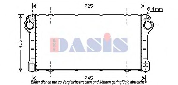 AKS DASIS 217005N Интеркулер для TOYOTA AVENSIS