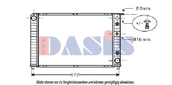 AKS DASIS 220320N Крышка радиатора для VOLVO 940 2 (944)