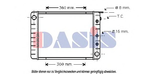 AKS DASIS 220600N Крышка радиатора для VOLVO 740