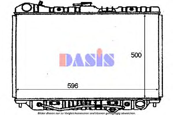 AKS DASIS 230000N Радиатор охлаждения двигателя для ISUZU TROOPER
