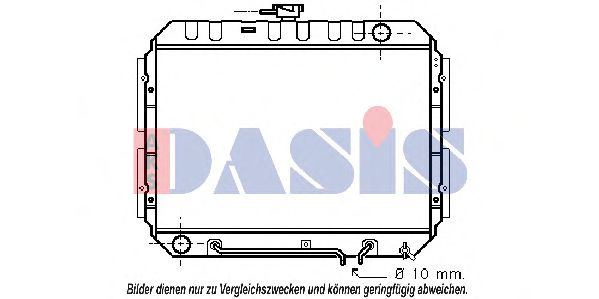 AKS DASIS 230002N Радиатор охлаждения двигателя для OPEL FRONTERA