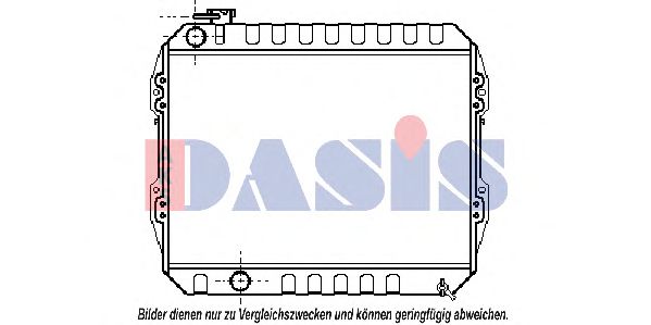 AKS DASIS 240030N Радиатор охлаждения двигателя для VOLKSWAGEN TARO