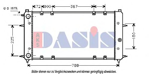 AKS DASIS 240060N Радиатор охлаждения двигателя AKS DASIS для VOLKSWAGEN TRANSPORTER