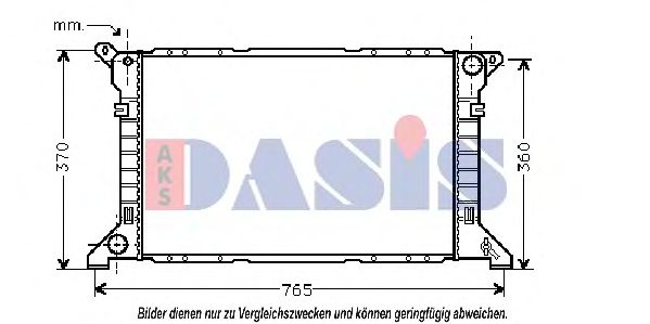 AKS DASIS 250230N Радиатор охлаждения двигателя для FORD
